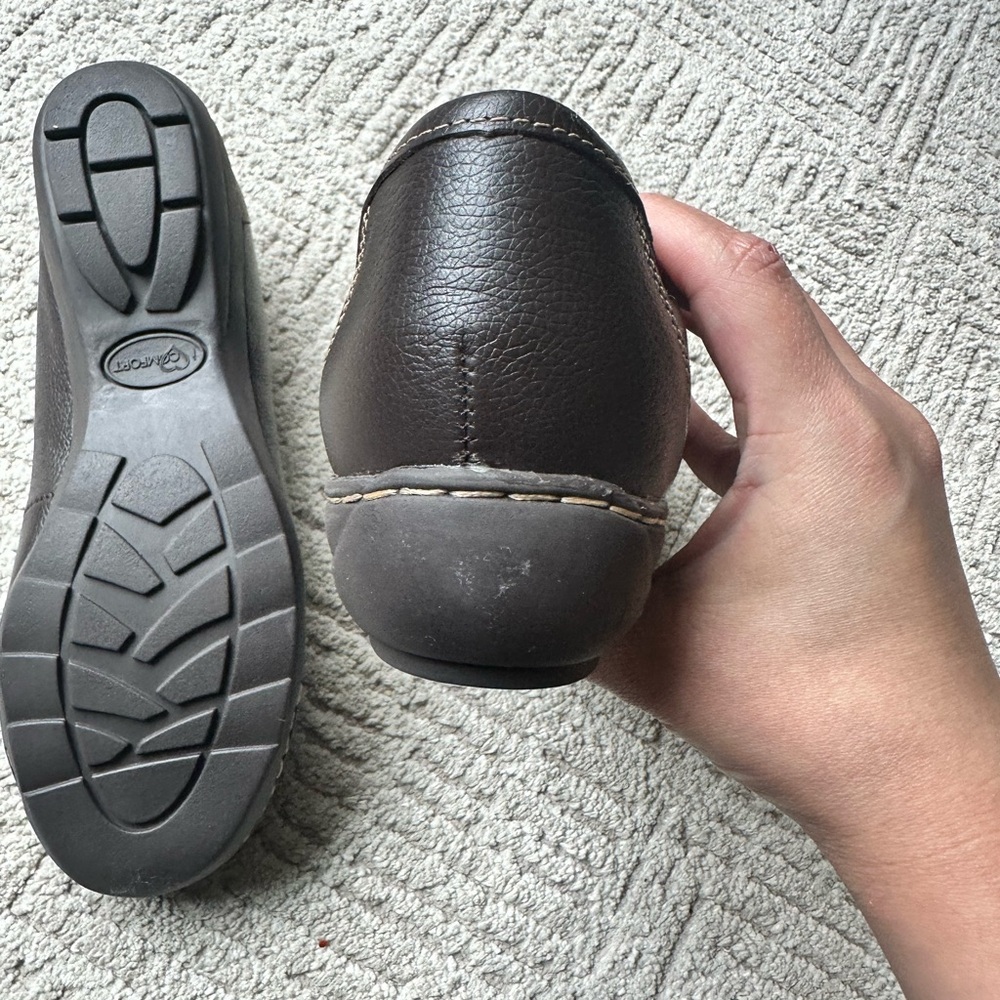 Classic Brown Leather Slip-On Loafers for Women - Picture 5 of 10